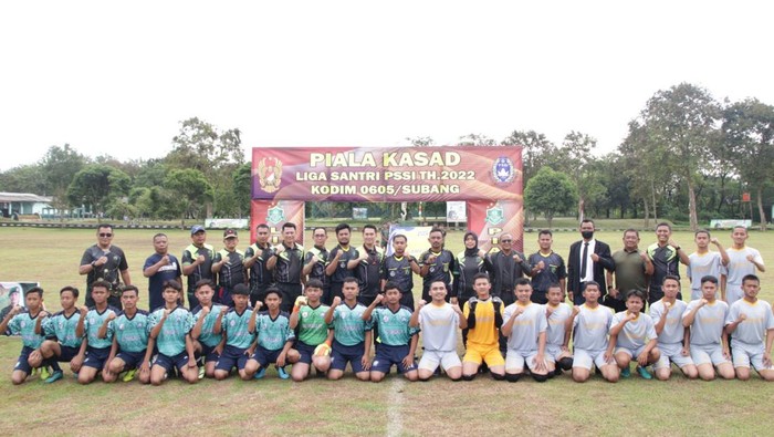 Kodim 0605 Subang gelar Piala Kasad Liga Santri PSSI U-18 Ajang Sepak Bola.