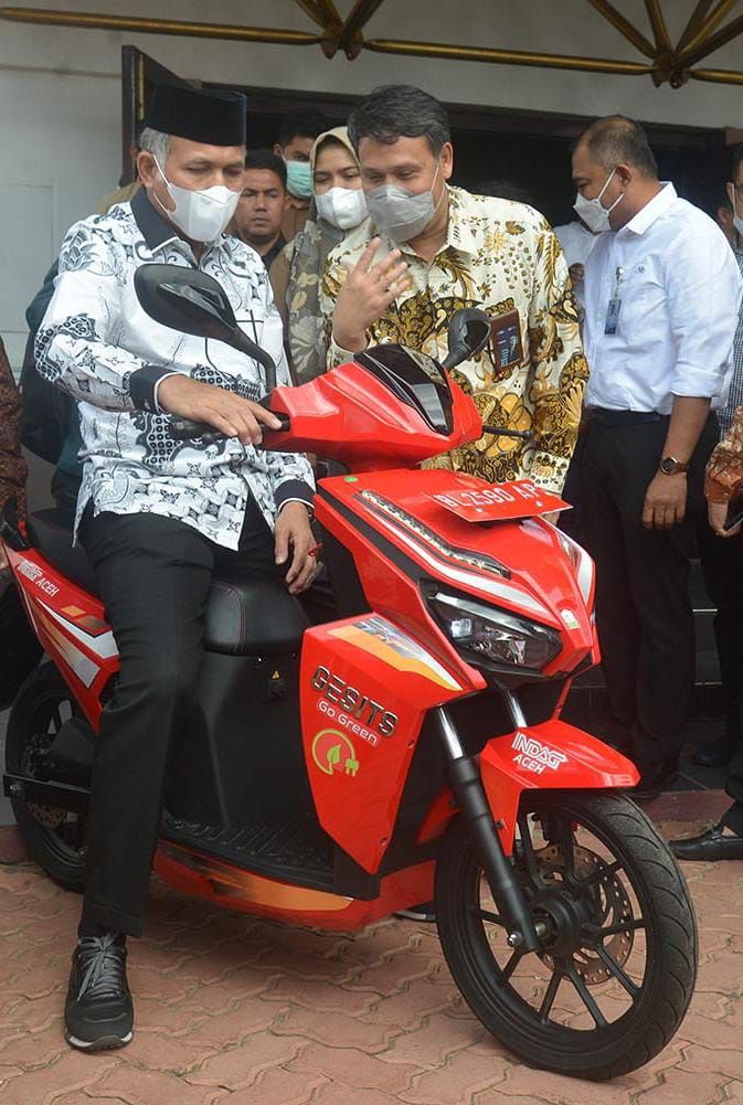 Motor Gesits jadi operasional motor operasional pemerintah Kabupaten Aceh.