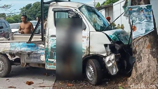 Penampakan pikap balapan berujung maut di Probolinggo