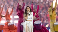 Aksi Memukau Camila Cabello di Final Liga Champions Dipuji