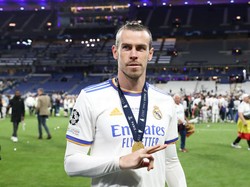 Bale mengakhiri masa-masanya di Real Madrid usai klub raksasa Spanyol itu kembali menjuarai Liga Champions. Foto: Catherine Ivill/Getty Images