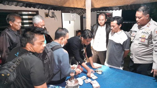 Ketut Karuna (42), tersangka curas saat diamankan Polsek Tejakula, Buleleng, Bali.