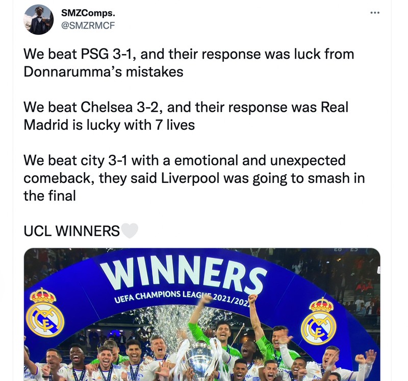 Meme real madrid beruntung