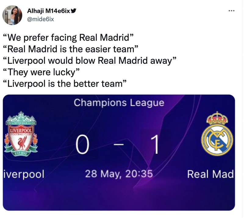 Meme real madrid beruntung