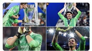 Ia melakukan 9 kali penyelamatan dan meraih piala Champions untuk pertama kalinya. Foto: Twitter