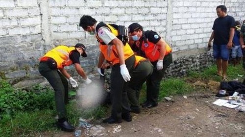 Warga di sekitar Jalan Pidada III, Ubung, Denpasar Utara, dihebohkan dengan penemuan mayat pada Minggu (28/5/2022).