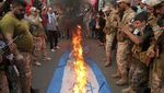 Di Lebanon, Bendera Israel Diinjak dan Dibakar, Ada Apa?