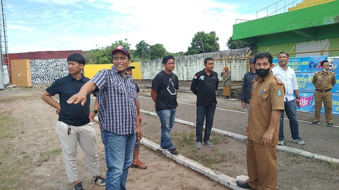 Manajemen PSM Makassar memantau kesiapan di Stadion Gelora BJ Habibie Parepare