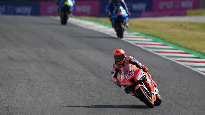 Marquez Marc Spa Repsol Honda Team Honda during the MotoGP World Championship Gran Premio dItalia Oakley Race on May 29, 2022 at the Mugello International Circuit in Scarperia (FI), Italy (Photo by Alessio Marini/LiveMedia/NurPhoto via Getty Images)