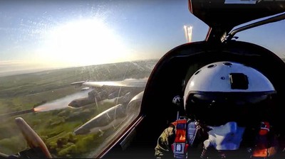 Momen Jet Tempur Rusia Bombardir Wilayah Ukraina