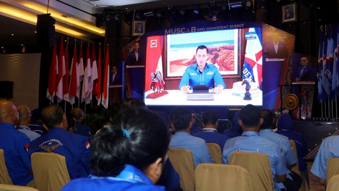 DPD Partai Demokrat Sumut menggelar Muscab Se-Sumatera Utara secara serentak dan virtual sekaligus membersihkan gerombolan Moeldoko.