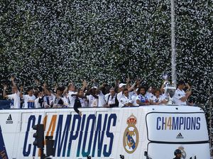 Potret Pesta Kemenangan Real Madrid Usai Juara Liga Champions