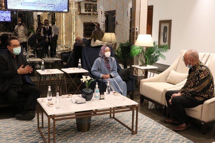 Puan Maharani di Bandara Internasional Prince Mohammed Bin Abdulaziz (dok. Twitter KBRI Riyadh).
