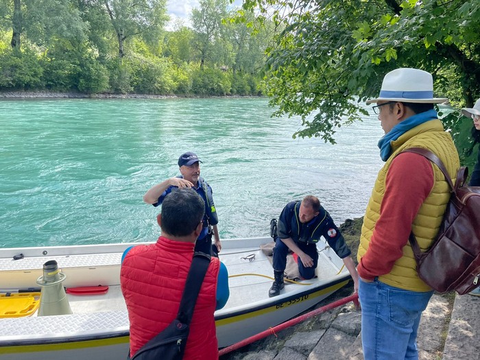 Ridwan Kamil memantau pencarian Eril yang hilang di Sungai Aare, Swiss