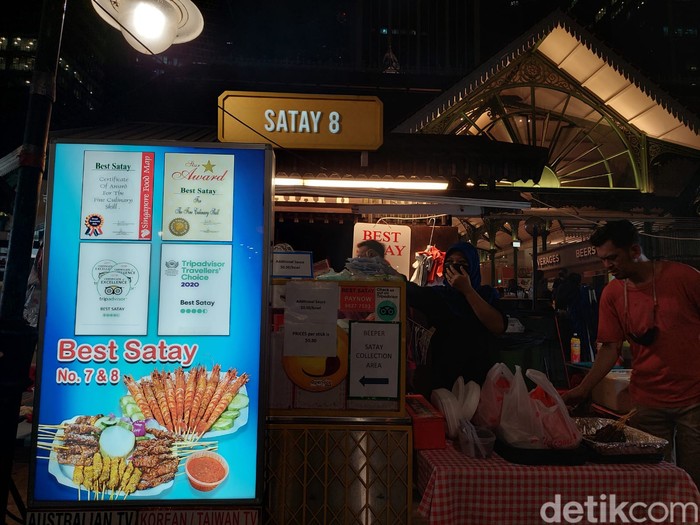 Best Satay di Satay Street Singapura