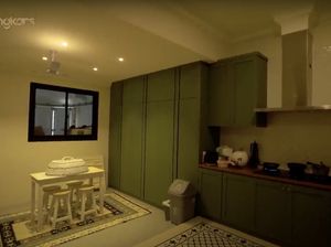 10 Potret Dapur Baru Shireen Sungkar yang Minimalis Bernuansa Hijau
