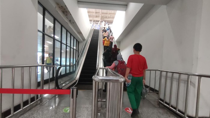 Eskalator di Stasiun Manggarai mati (Dwi-detikcom)