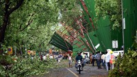 Begini suasana terkini di New Delhi, India, Selasa (30/5/2022) yang porak-poranda.