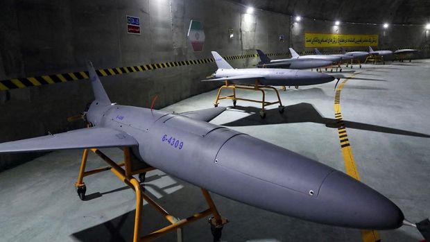 This handout picture provided by the Iranian Army on May 28, 2022, shows an underground drone base, in an unknown location in Iran. - Iranian state television on May 28 broadcast footage of an air force base for drones under the Zagros mountain range in the west of the country. The exact location of the base was not revealed, although the TV reporter said he travelled on a helicopter for nearly 40 minutes from the city of Kermanshah to reach it. (Photo by Iranian Army office / AFP) / RESTRICTED TO EDITORIAL USE - MANDATORY CREDIT 