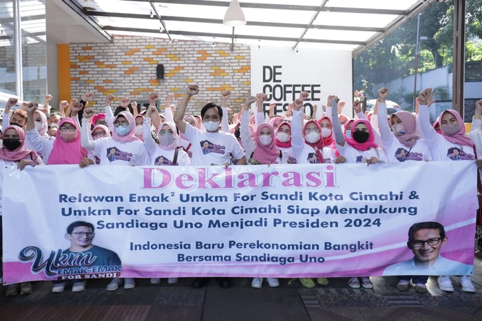 Sambil Gelar Pelatihan UMKM, Relawan di Cimahi Dukung Sandiaga Nyapres