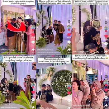 Video haru viral pengantin wanita mengalami kecelakaan menjelang acara pernikahan.