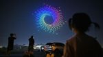 Sumpah! Atraksi Drone di China Keren Banget