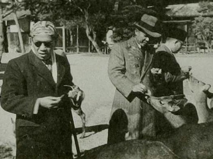 Ki Bagus Hadikusumo saat diundang ke Jepang bersama Bung Karno dan Bung Hatta.