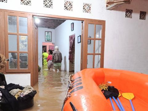 Kondisi banjir di Purworejo, Jawa Tengah, Rabu (1/6/2022) pagi.