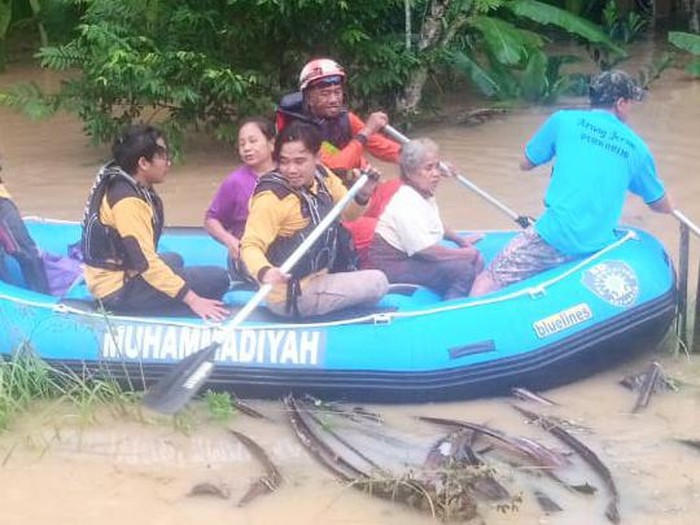 Kondisi banjir di Purworejo, Jawa Tengah, Rabu (1/6/2022) pagi.