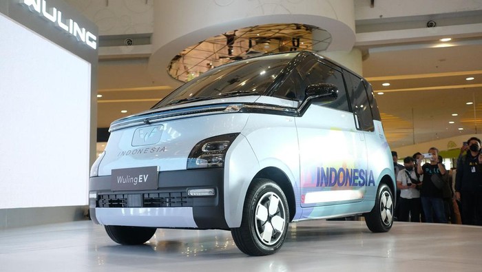 Mobil listrik Wuling/wuling EV yang akan diproduksi di Indonesia.