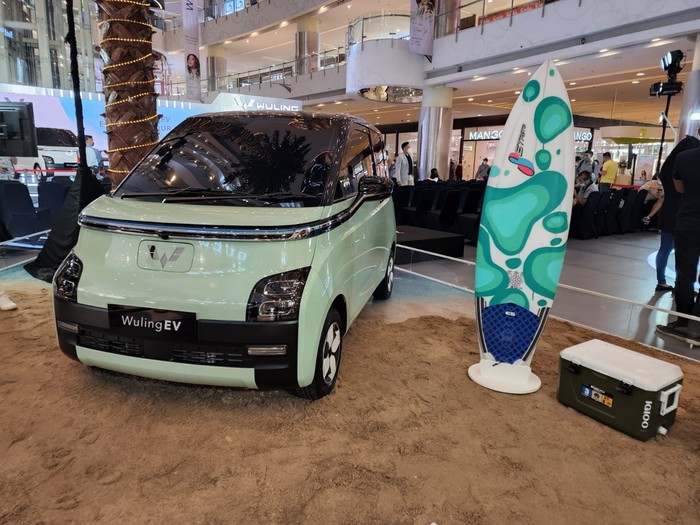 Mobil listrik Wuling/wuling EV yang akan diproduksi di Indonesia.