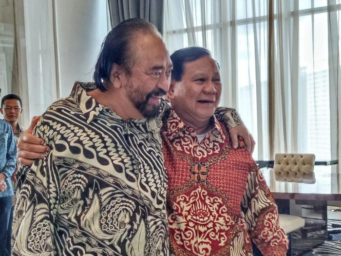 Pertemuan Ketum Gerindra Prabowo Subianto dengan Ketum NasDem Surya Paloh (Instagram official_nasdem)