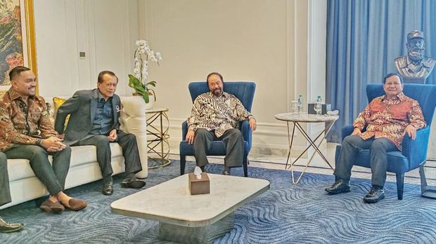 Pertemuan Ketum Gerindra Prabowo Subianto dengan Ketum NasDem Surya Paloh (Instagram official_nasdem)