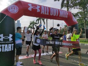 Hari Lari Sedunia, 200 Pelari Ikut Fun Run Under Armour di Jakarta