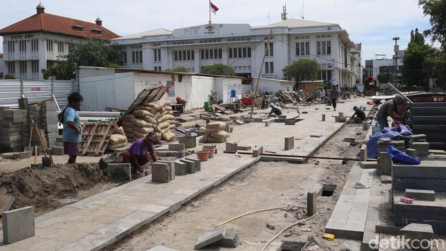 Revitalisasi Trotoar Kota Tua Terus Digeber