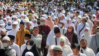 Sebanyak 1.570 jemaah calon haji asal Kabupaten Bogor mengikuti manasik haji sebelum pemberangkatan ke Tanah Suci.  