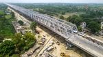 Tengok Jembatan Baja Terpanjang di India, Melintang di Sungai Gangga