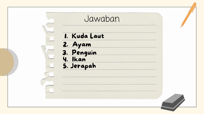 Apakah tebakan kamu benar semua? Coba tuliskan di kolom komentar.