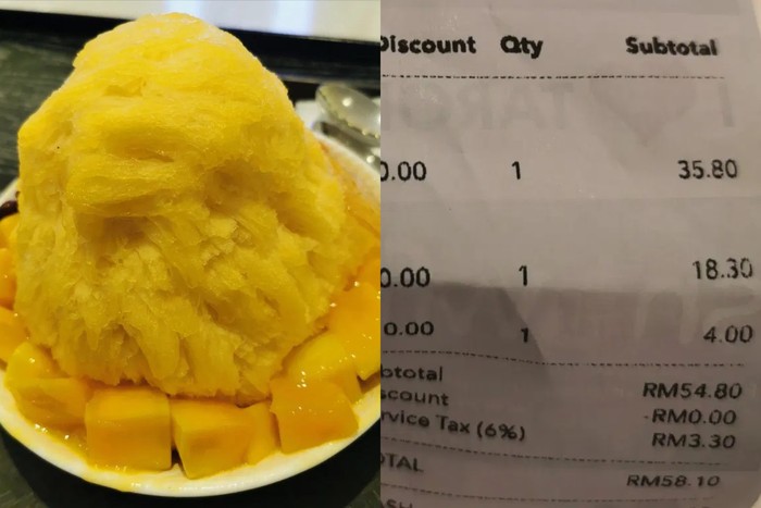 Netizen kaget saat membeli es serut seharga Rp 192 ribu