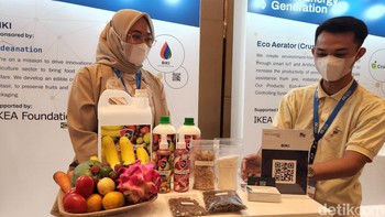 BIKI menawarkan lapisan pelindung bagi buah yang aman dan ramah lingkungan. Foto: Adi Fida Rahman/detikINET