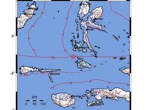 Gempa Bumi Terkini M 4,3 Guncang Labuha Maluku Utara, Kedalaman 10 Km