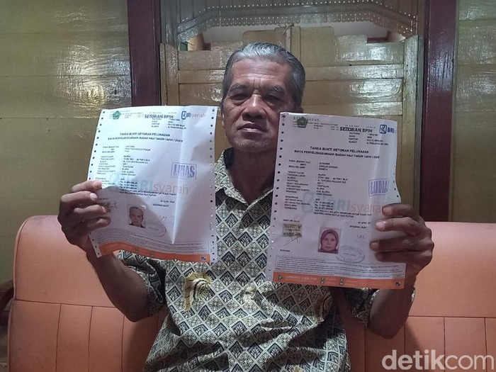 Harjono, 70 tahun, warga Kelurahan Tempelan, Kecamatan Blora yang batal berangkat haji, Kamis (2/6/2022).
