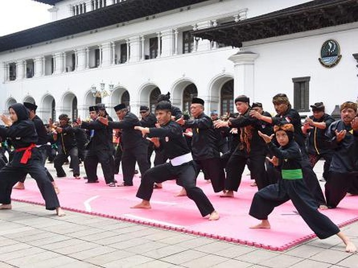 Ilustrasi pencak silat.