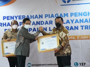 Kemenkumham Dapat Penghargaan Standar Pelayanan Publik Terbaik 2021