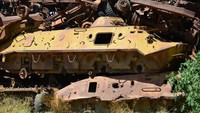 Tank yang berjumlah ratusan ini adalah sisa-sisa perang Eritrea dan Ethiopia. (Getty Images/iStockphoto)
