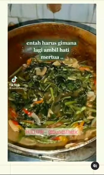 Menantu masak demi ambil hati mertua