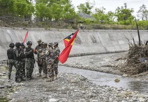 Potret TNI AD Jaga Kedaulatan di Perbatasan RI-Timor Leste
