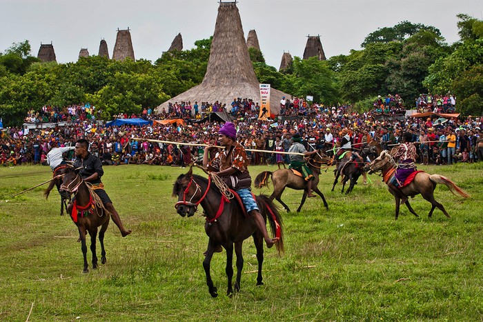 Ritus Pasola, salah satu budaya khas masyarakat NTT.