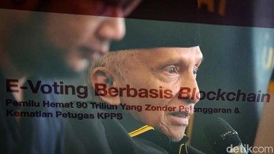 Saat Amien Rais Usul e-Voting Pemilu Pakai Sistem Blockchain