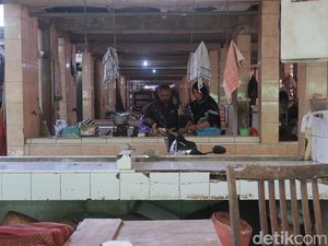 Tak Ada Pasokan, Pedagang Daging Sapi di Pasar Bantul Libur Jualan